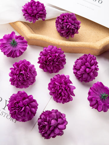 10PCS/SET Artificial Hydrangea Ball, Flower Head Ball, Chrysanthemum String, DIY Flower Ring Material, Birthday Party, Party, Party Decoration, Wedding Basket, Bride Holding Flowers, Home, Dining Room, Bedroom, Window Sill Decoration, Vase Decoration, Val