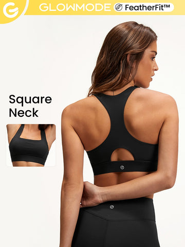 FeatherFit™ Square Neck Sports Bra