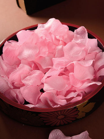 100pcs Pink Artificial Rose Petals, Home Indoor Decoration Flowers For Holiday Party Atmosphere, Props For Arrangement