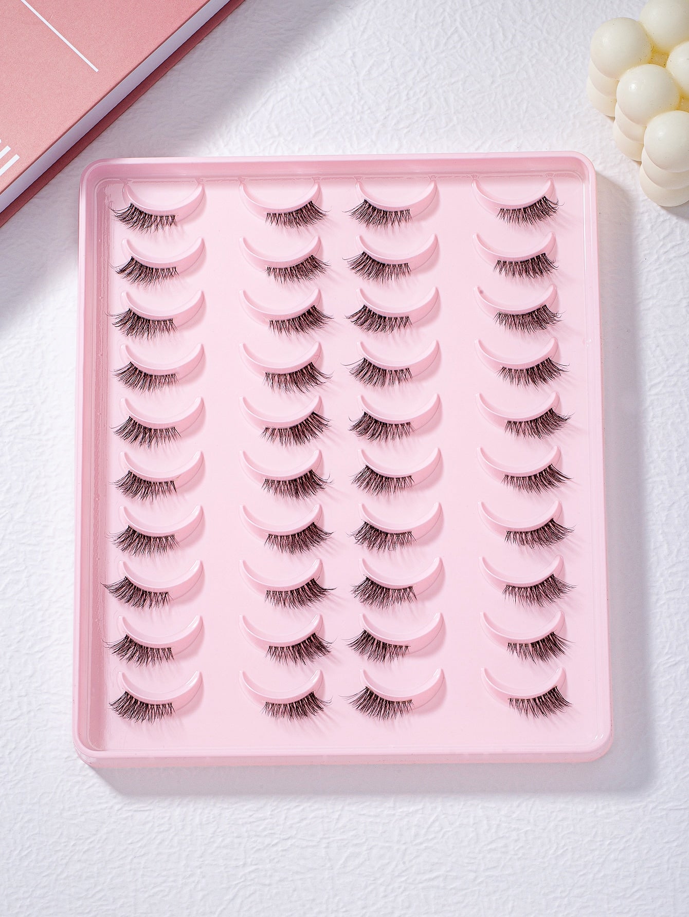 False Eyelashes, 20Pairs/Set Half Eye Transparent Stem Eyelash Extension Fake Eyelashes Natural Makeup False Eyelashes For Party Club