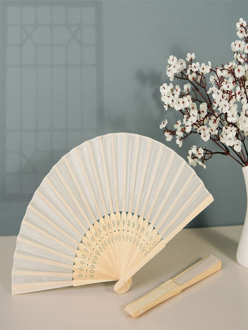 1pc Hollow Out Folding Fan For Wedding Party Decoration Boho Casual