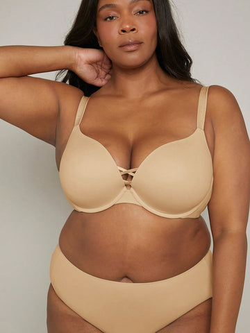 Plus Dream Curve Support+ Push-Up Plunge Bra