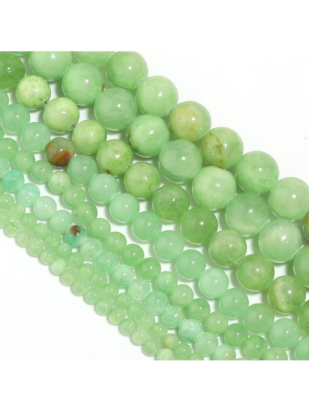 1 String Natural Green Aventurine Round Beads 4/6/8/10mm, Suitable For Making Bracelets, Necklaces