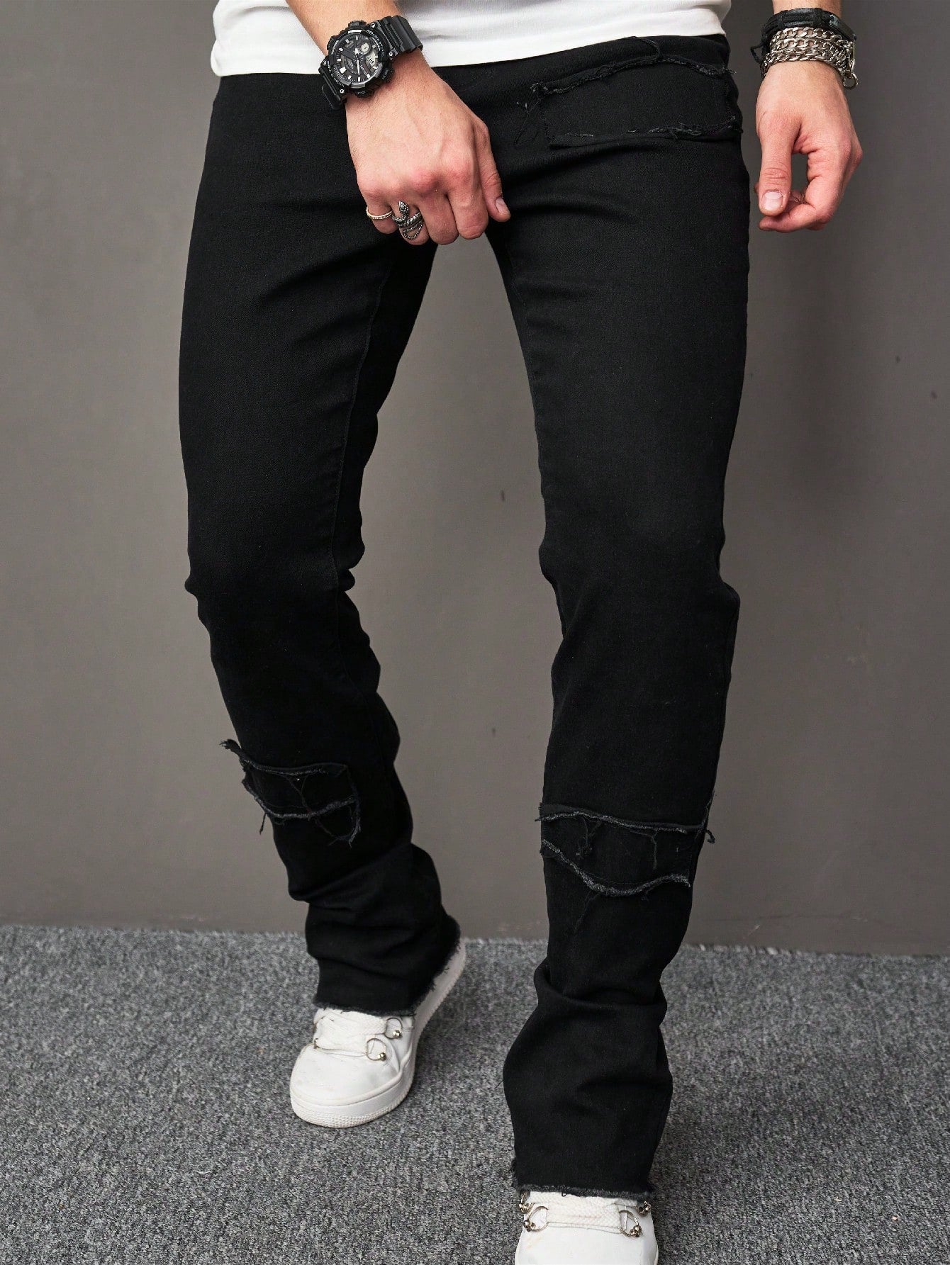 Men Solid Skinny Jeans