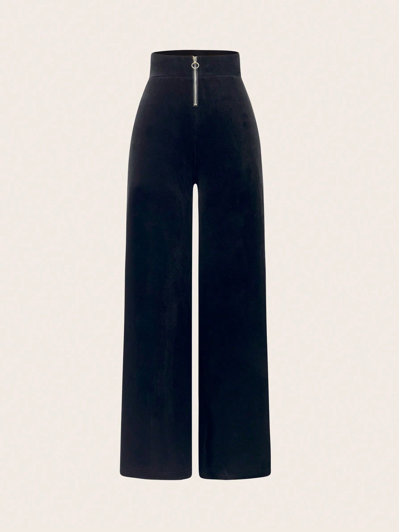 Zip Fly Wide Leg Pants