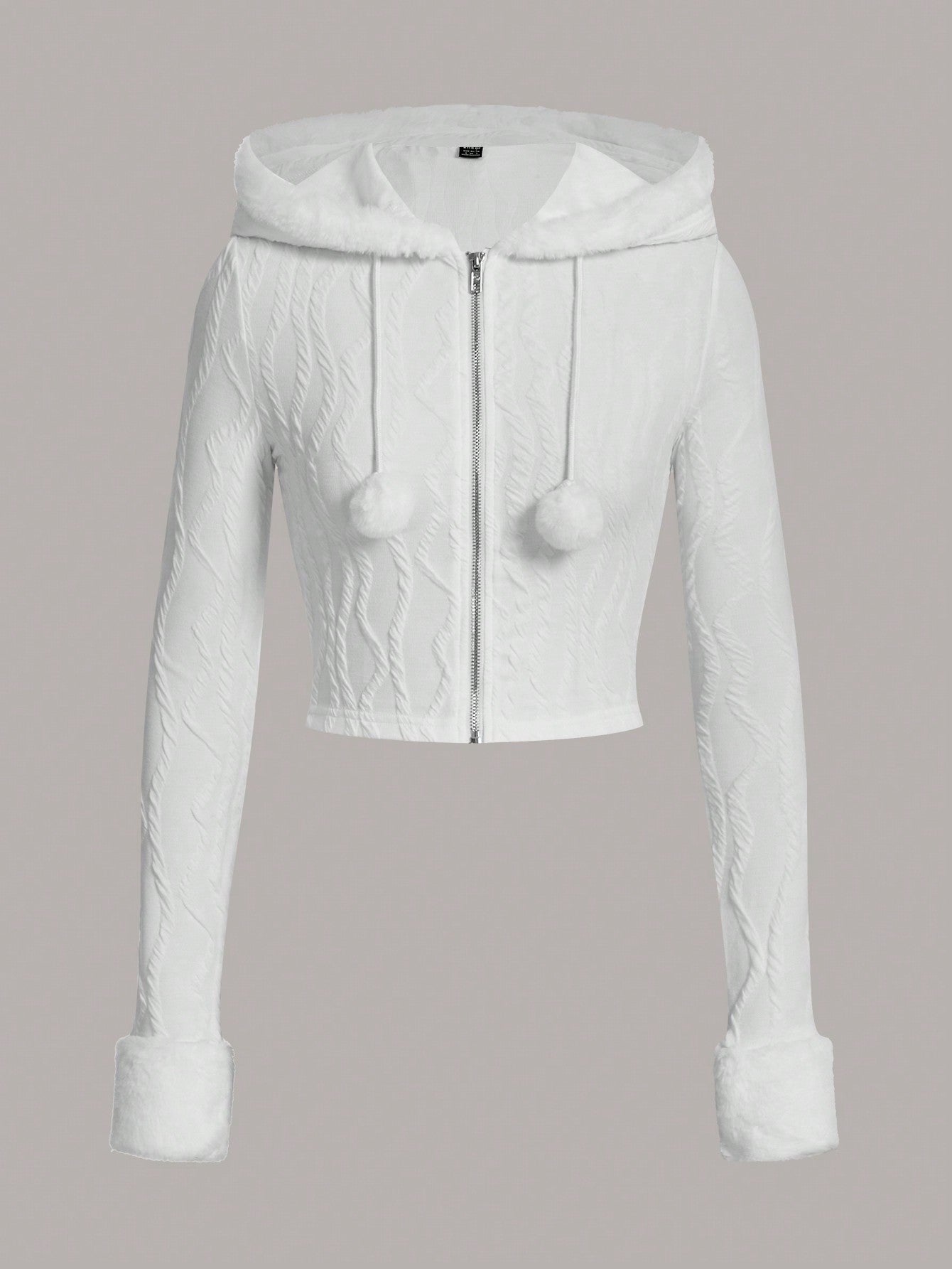 Zip Up Crop Hooded Jacket