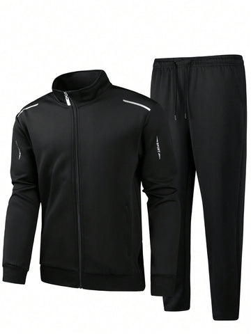 2023 New Men's Tracksuit Sweatshirt Set, Autumn And Winter Sportswear Set Gym Clothes Men, Athletic Suit