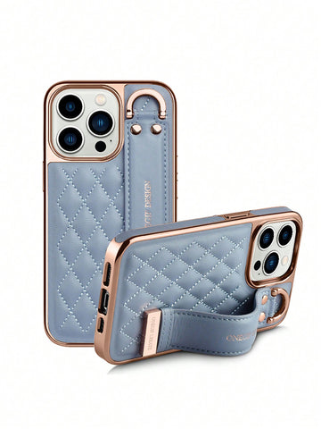 ONEGIF Ultra-Fine Fiber Leather Phone Case, Slim Microfiber Lining With Wrist Strap And Stand, Compatible With IPhone