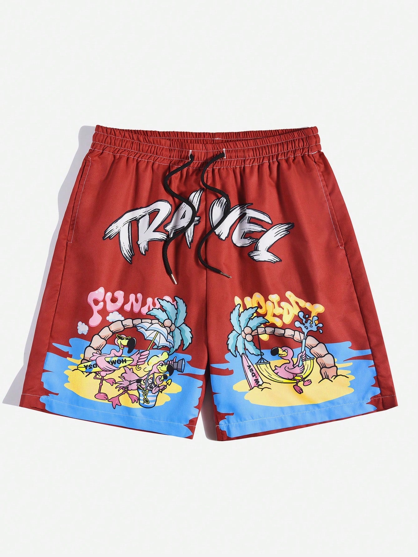 Men'S Letter Print Shorts