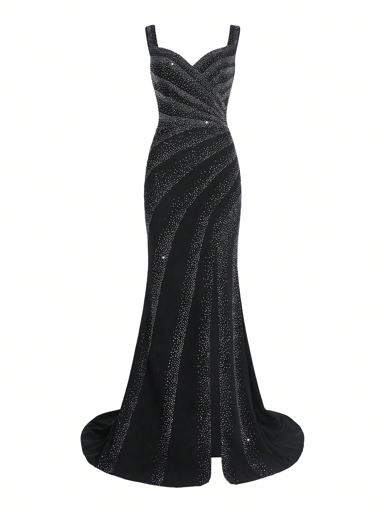 Hot Diamond Fishtail Women's Evening Dress (Heavy Industry Style)