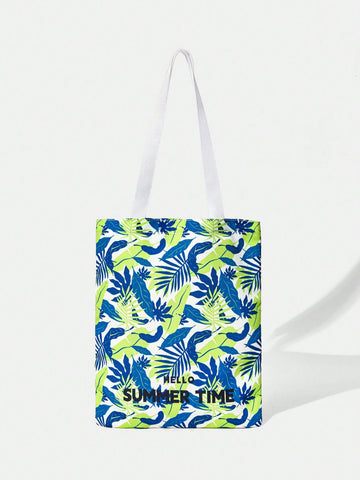 Fashion Plants Printed Daily Shoulder Bag Tota Bag