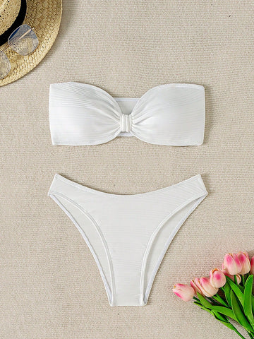 Women's Ruched Halterneck Bikini Set