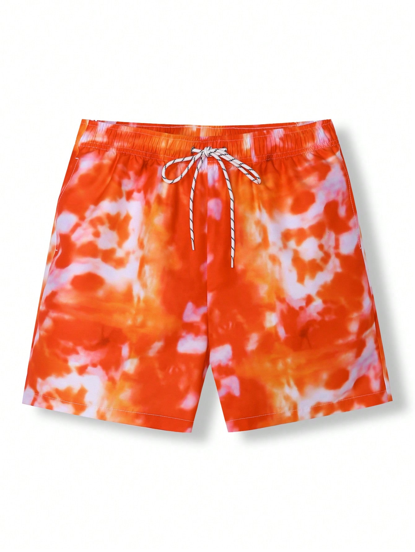 Men's Tie Dye Drawstring Beach Shorts