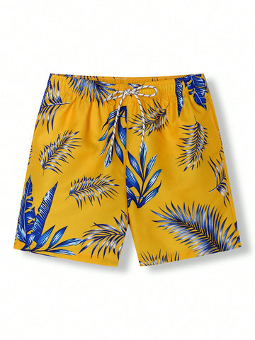 Men's Tropical Printed Beach Shorts