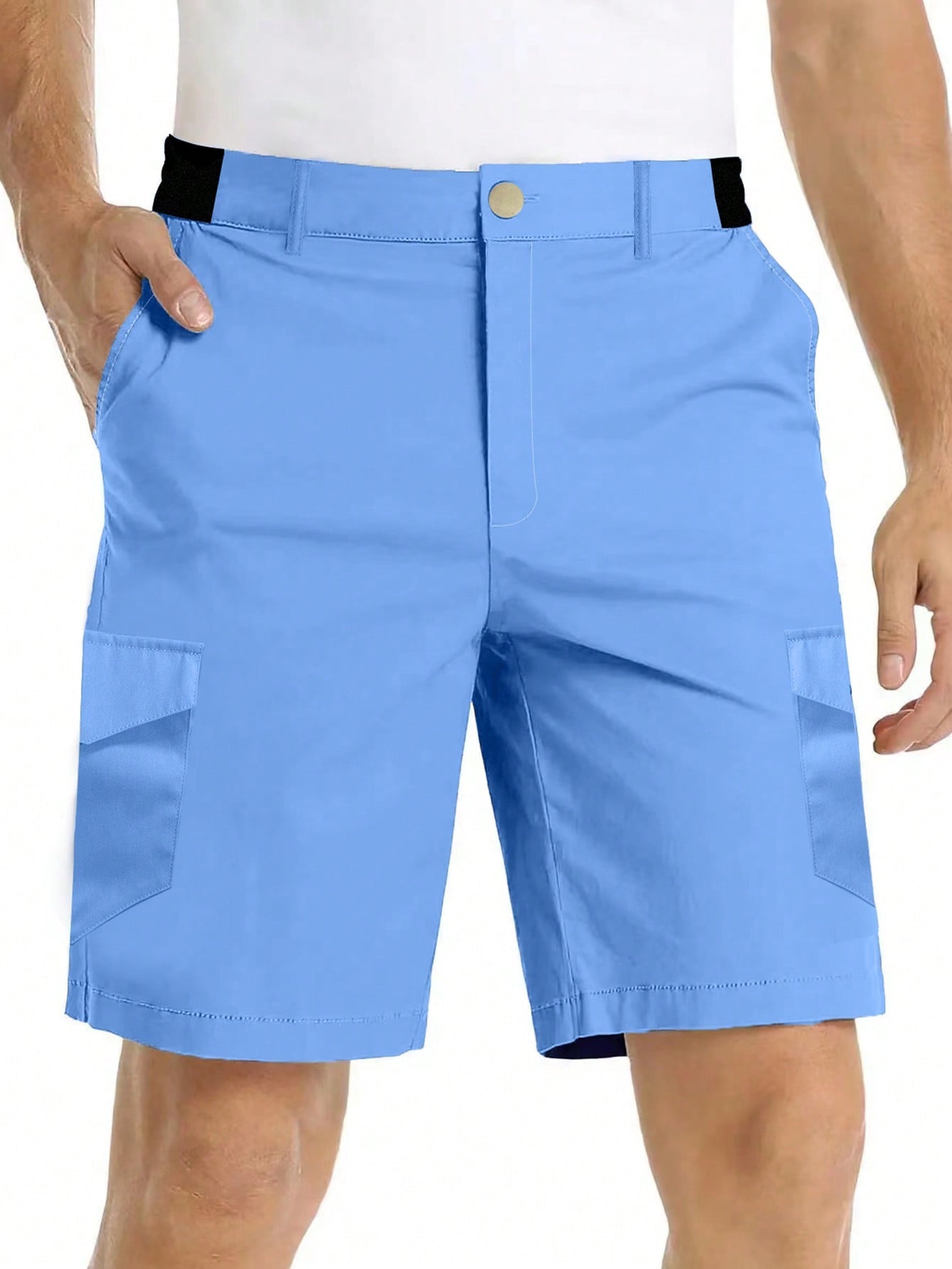 Men's Color-Block Utility Sports Shorts