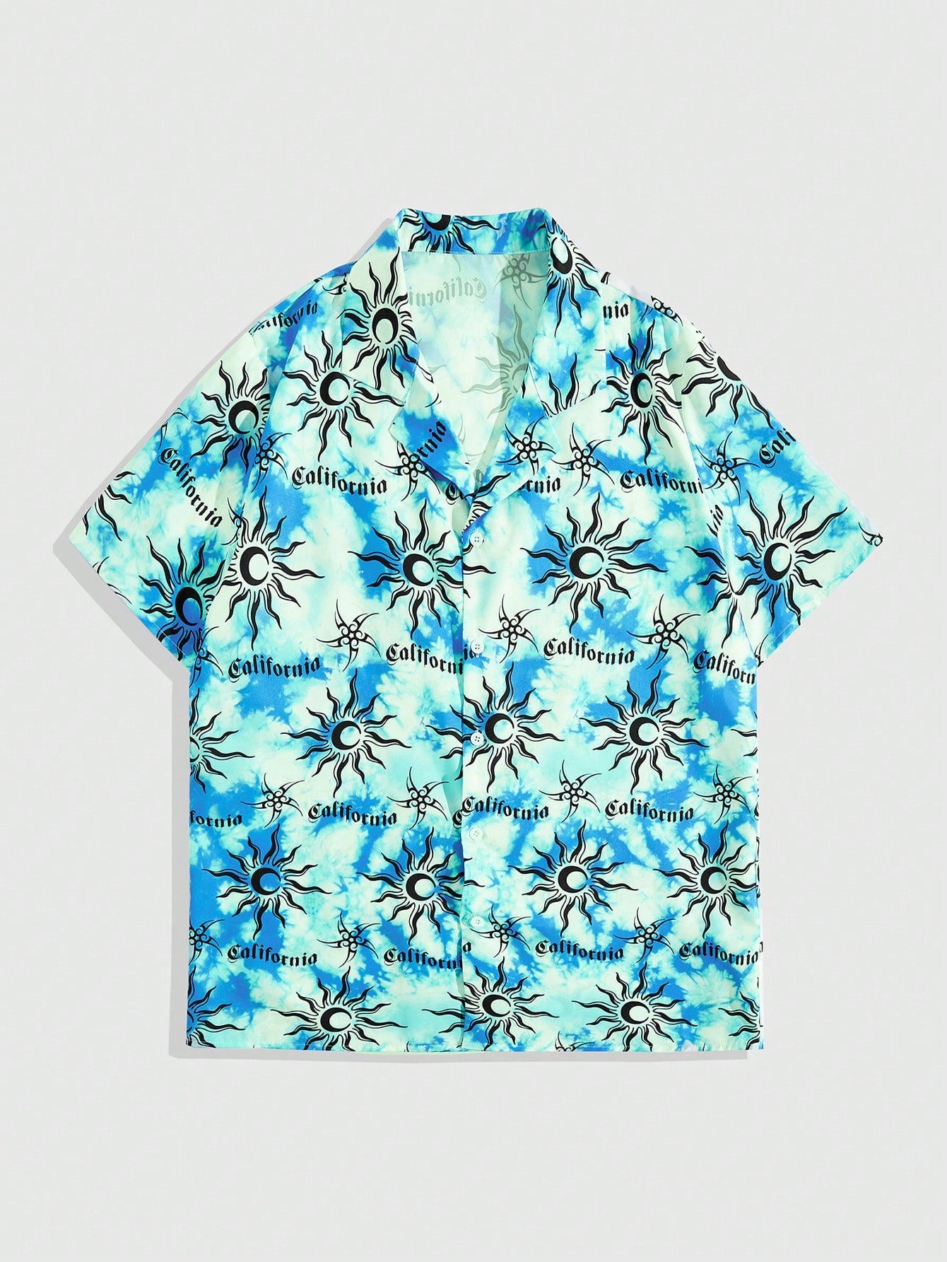 Men's Printed Short-Sleeve Shirt, All-Over Print