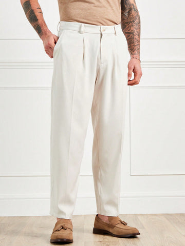 Men's Apricot Casual Slant Pocket Loose Pants