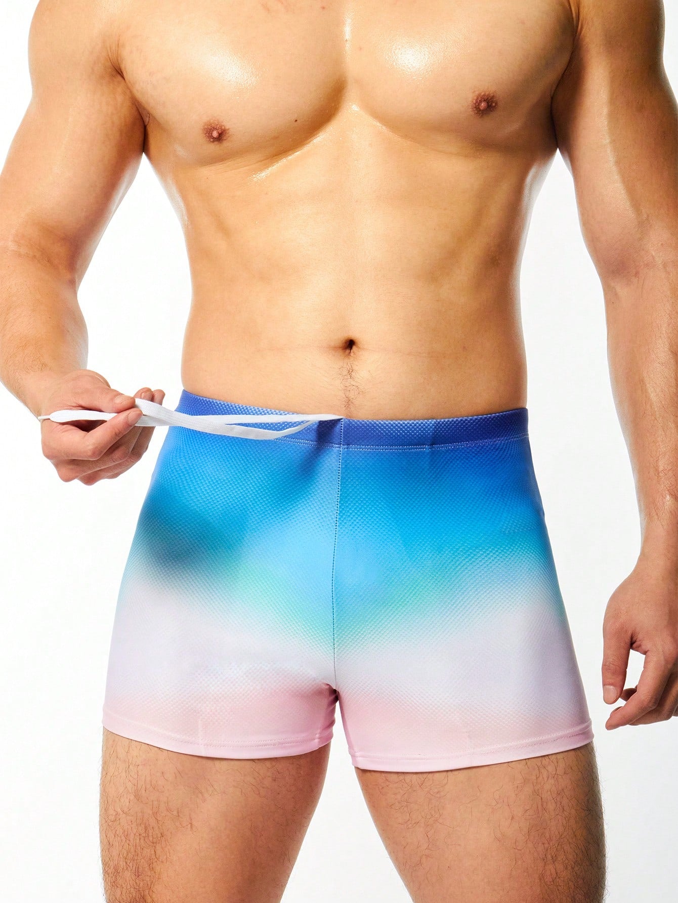 Men's Gradient Tie Swim Trunks