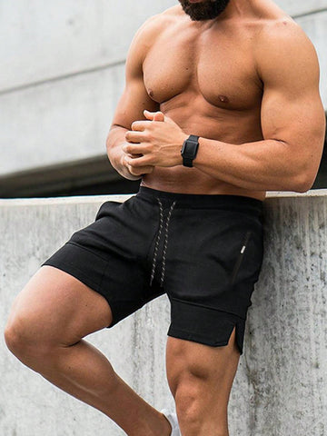 Men's Drawstring Waist Sports Shorts