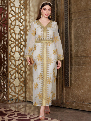 Embroidery & Applique & Weave Design Dress