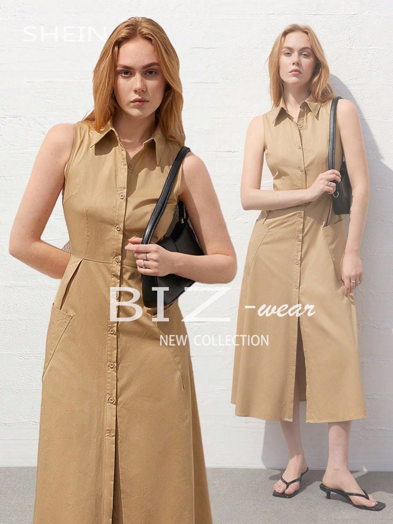 Women's Sleeveless Shirt Dress