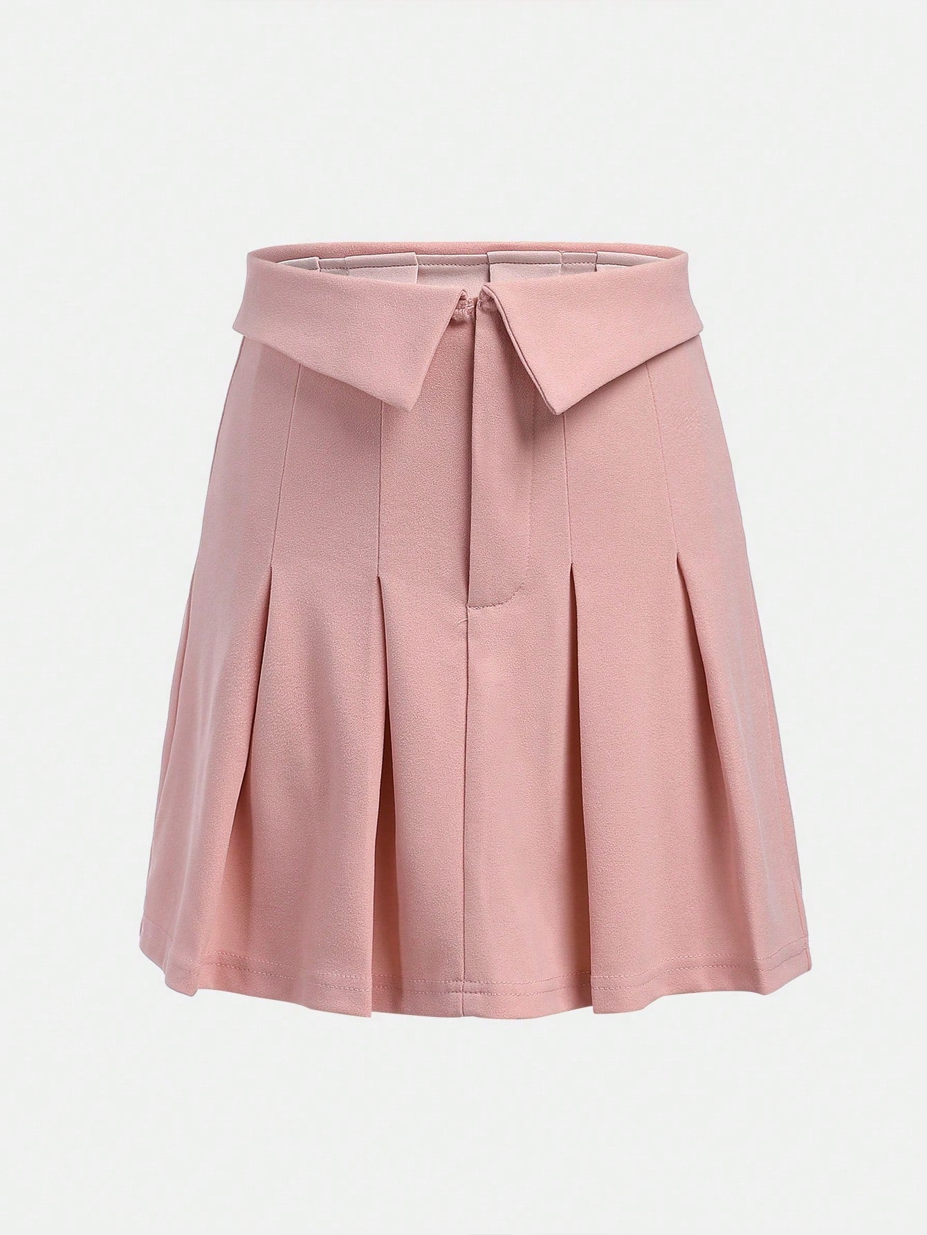 Tween Girl Woven High-Waist Ruffle Pleated Midi Skirt