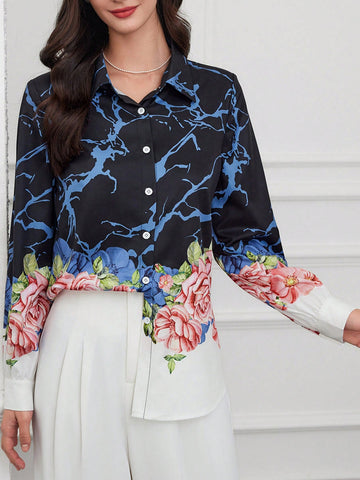 Women's Floral Printed Shirt