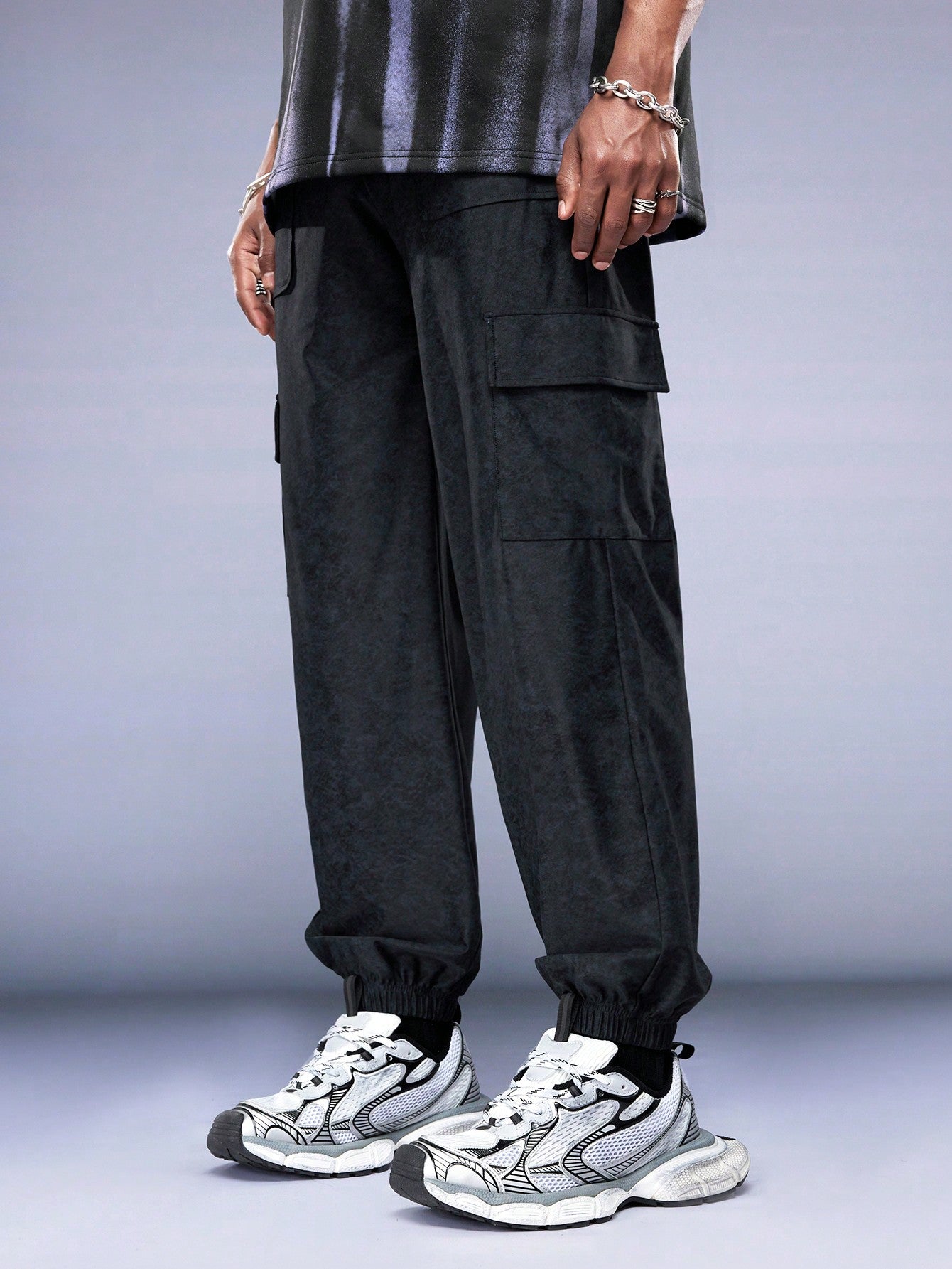 Men's Casual Tapered Cargo Pants