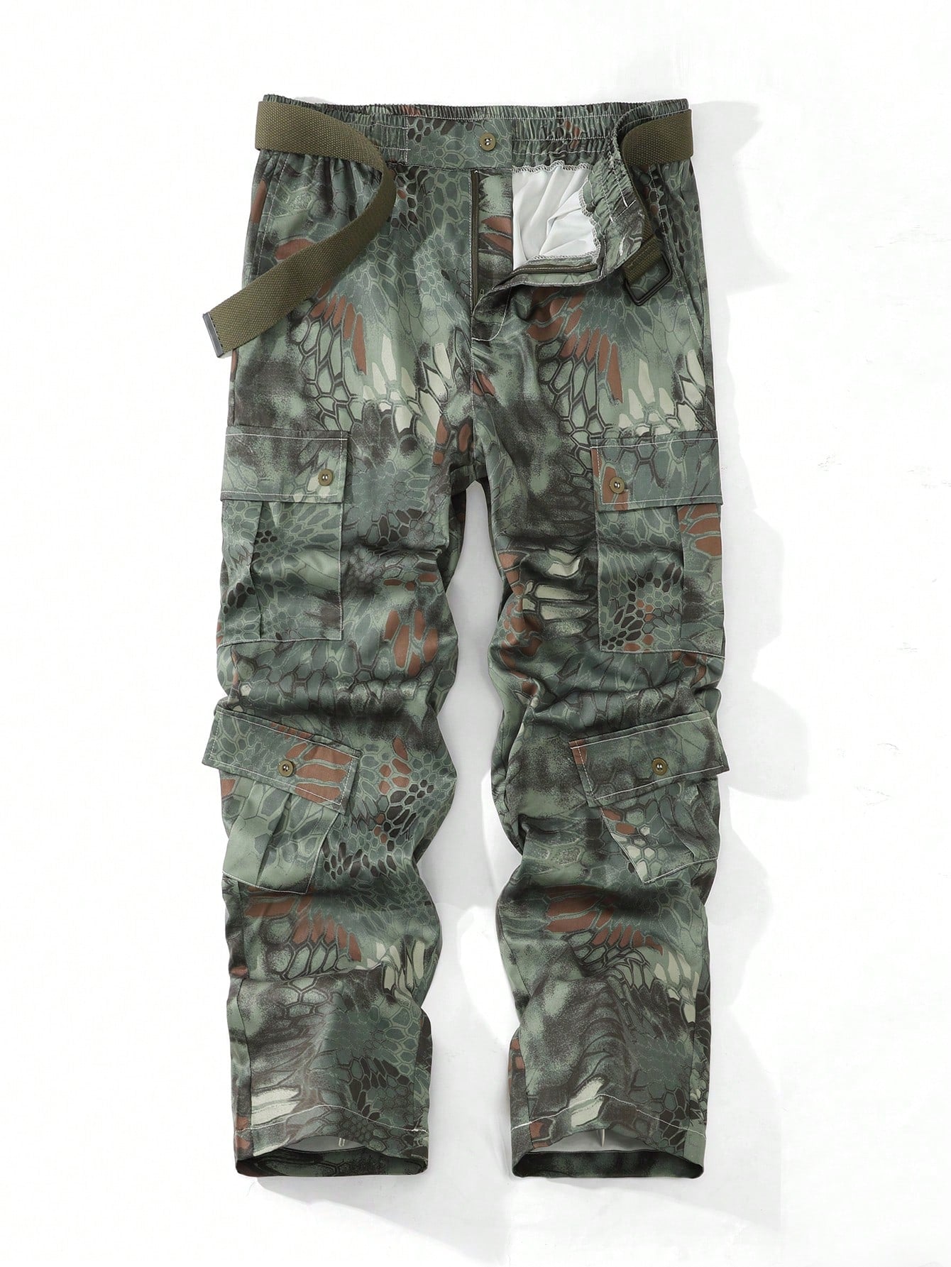 Men Printed Cargo Pants For Spring Outdoor Activities