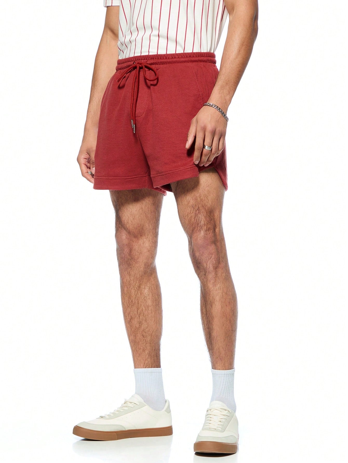 Men's Scuba Runner Shorts In Burgundy