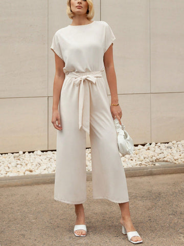 Casual Women Loose Belted 2pcs/Set