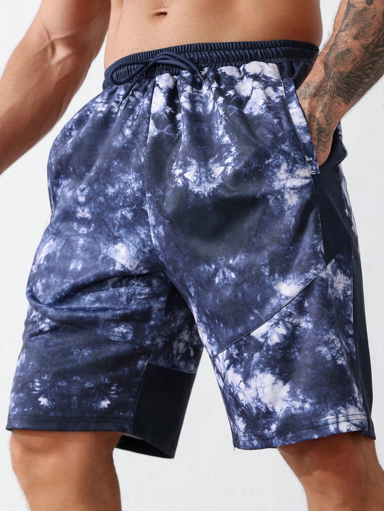 Men's Tie-Dye Casual Sport Shorts For Everyday Wear