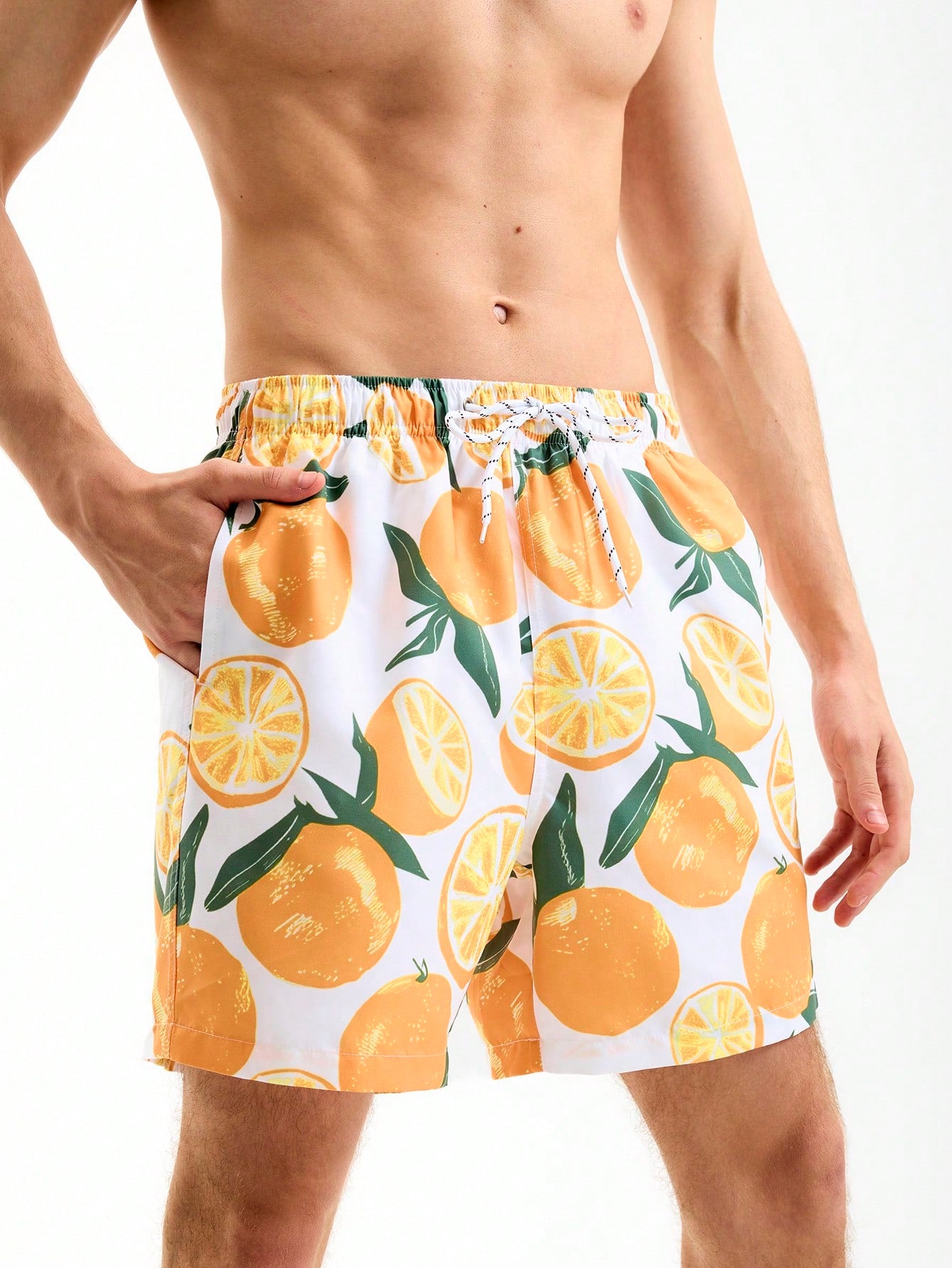 Men's Summer Fashionable Beach Print Loose Fit Vacation Shorts