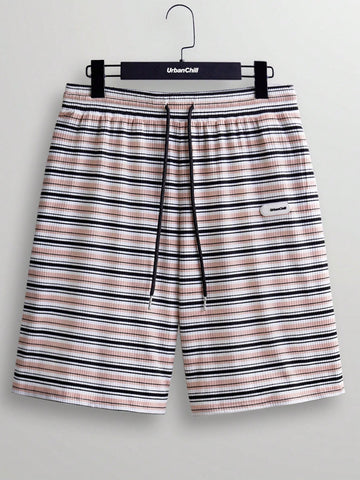 Men's Fashion Striped Woven Casual Shorts