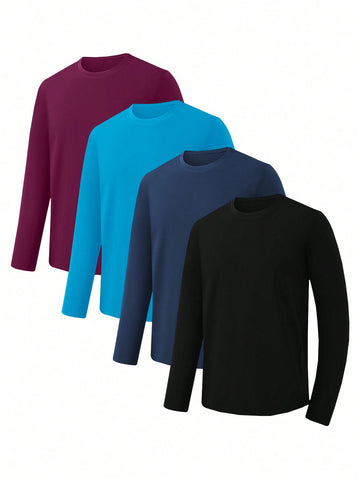 Men's Plain Simple Daily Sports T-Shirt & Top