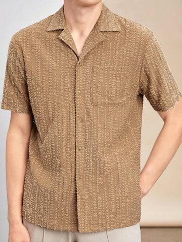 Men's Knitted Casual Short Sleeve Shirt