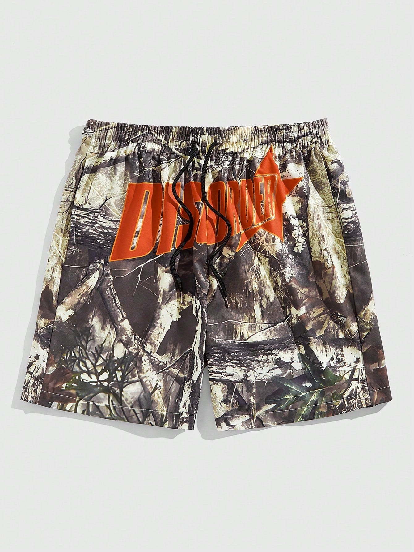 Men's Printed Woven Shorts, Suitable For Daily Wear In Spring And Summer