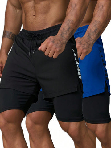 Men's Drawstring Sports Shorts With Pockets For Summer