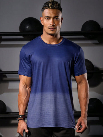 Men's Plain Simple Daily Sports T-Shirt & Tank Top Set