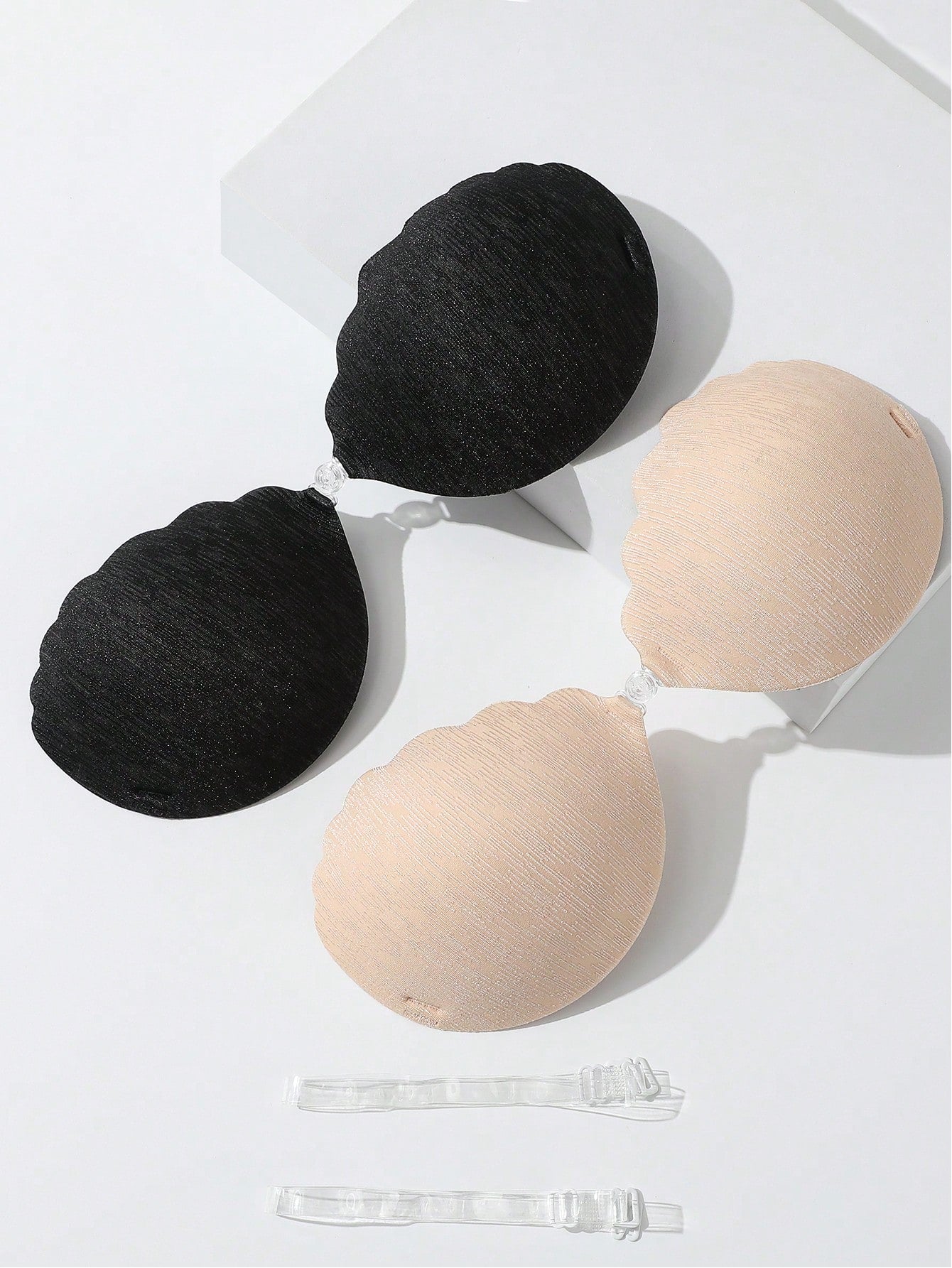 Women's Thickened Push Up Adhesive Bra Pads (2 Pairs) Made Of Elastic Fabric