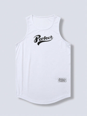 Men's Summer Casual Letter Printed Sport Tank Top