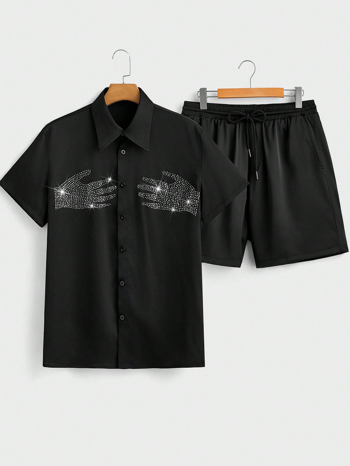 Woven Casual Shirt And Shorts Set