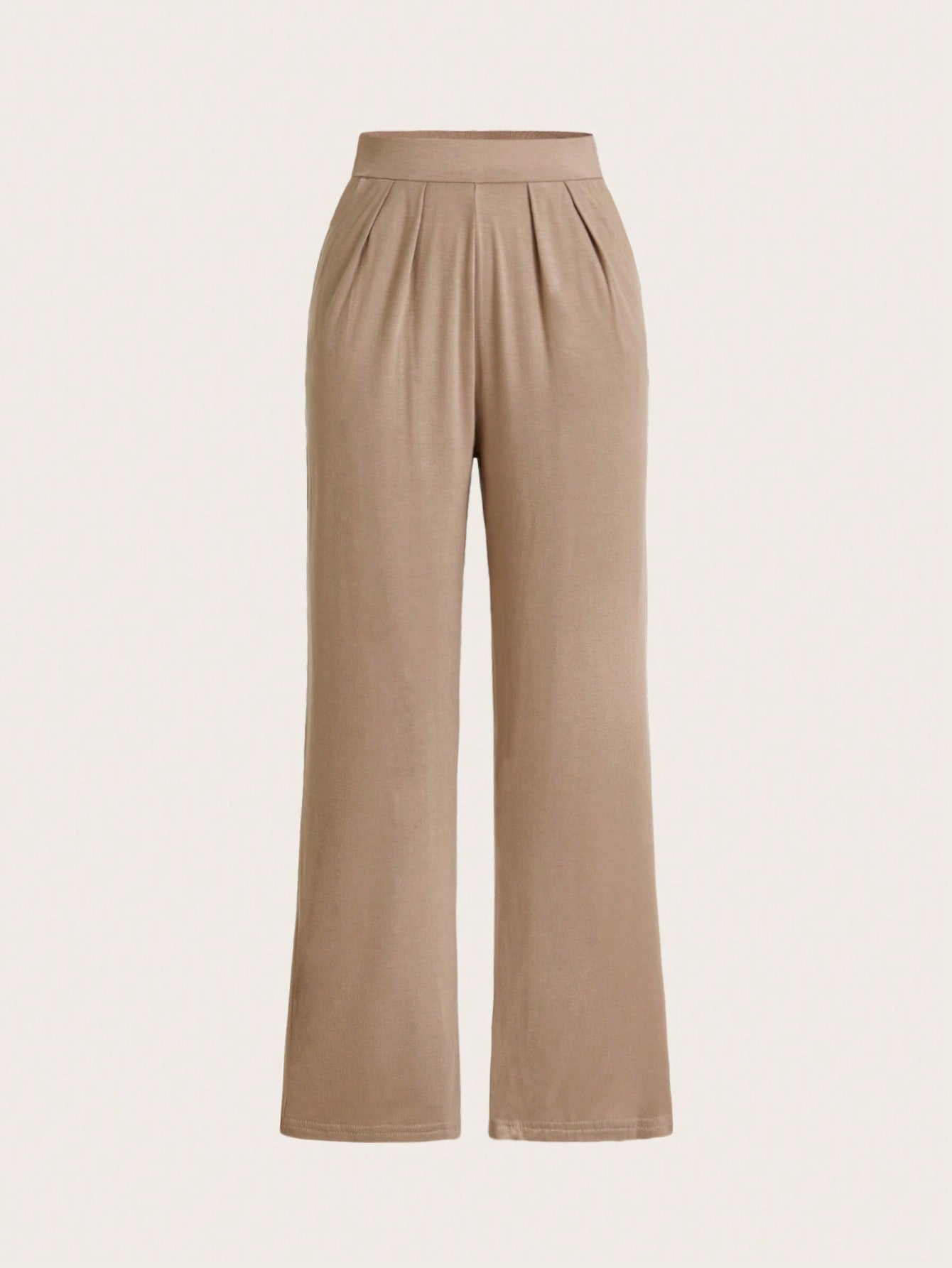 Women's Solid Color Pleated Casual Home Wear Bottoms