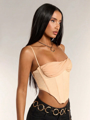 Women's Summer Fashion Fishbone Twist Splice Camisole