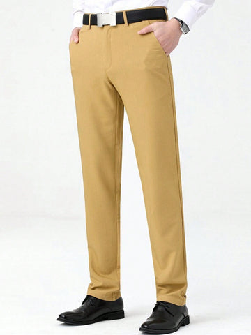 Men's Fashion Solid Color Stretchy Casual Suit Pants