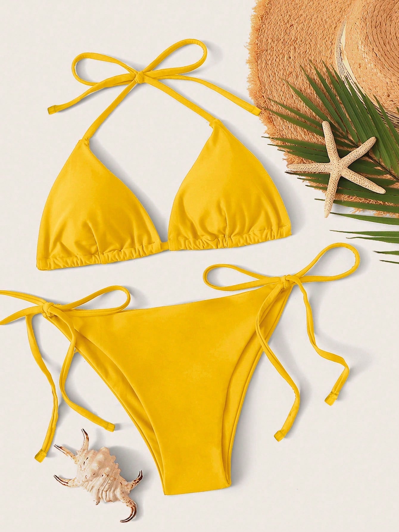 Summer Beach Triangle Tie Side Bikini