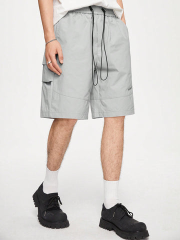 Men's Fashionable Casual Fit Casual Solid Color Versatile Shorts