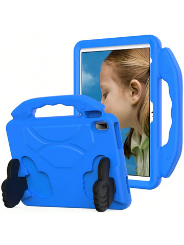 Father's Day Blue Thumb-Style Protective Case With Stand Function Compatible With Ipad Tablets (Some Models Have Pencil Holder)