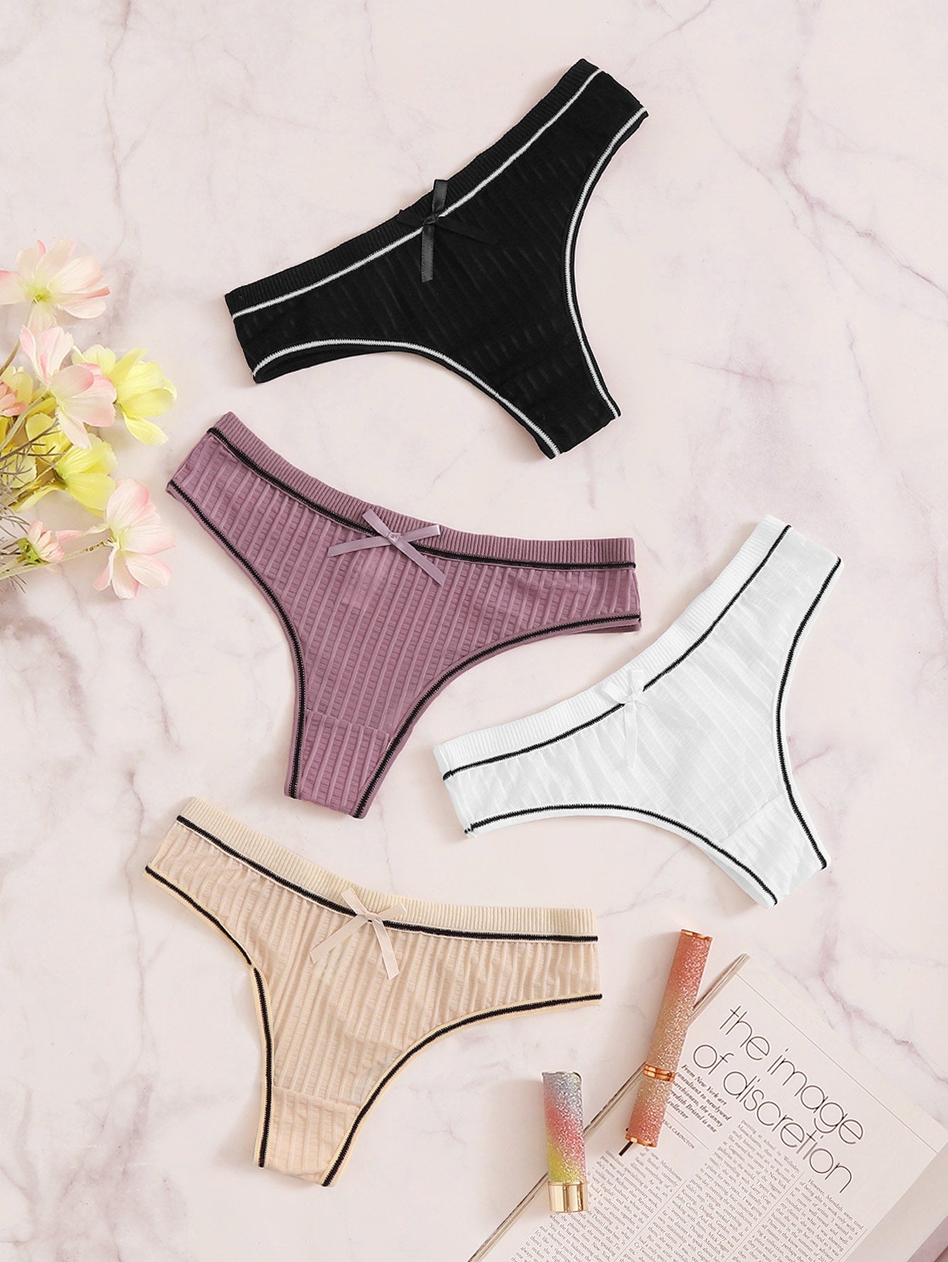 Rib Panty Set 4pack