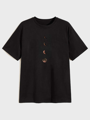 Men Moon Phase Graphic Tee